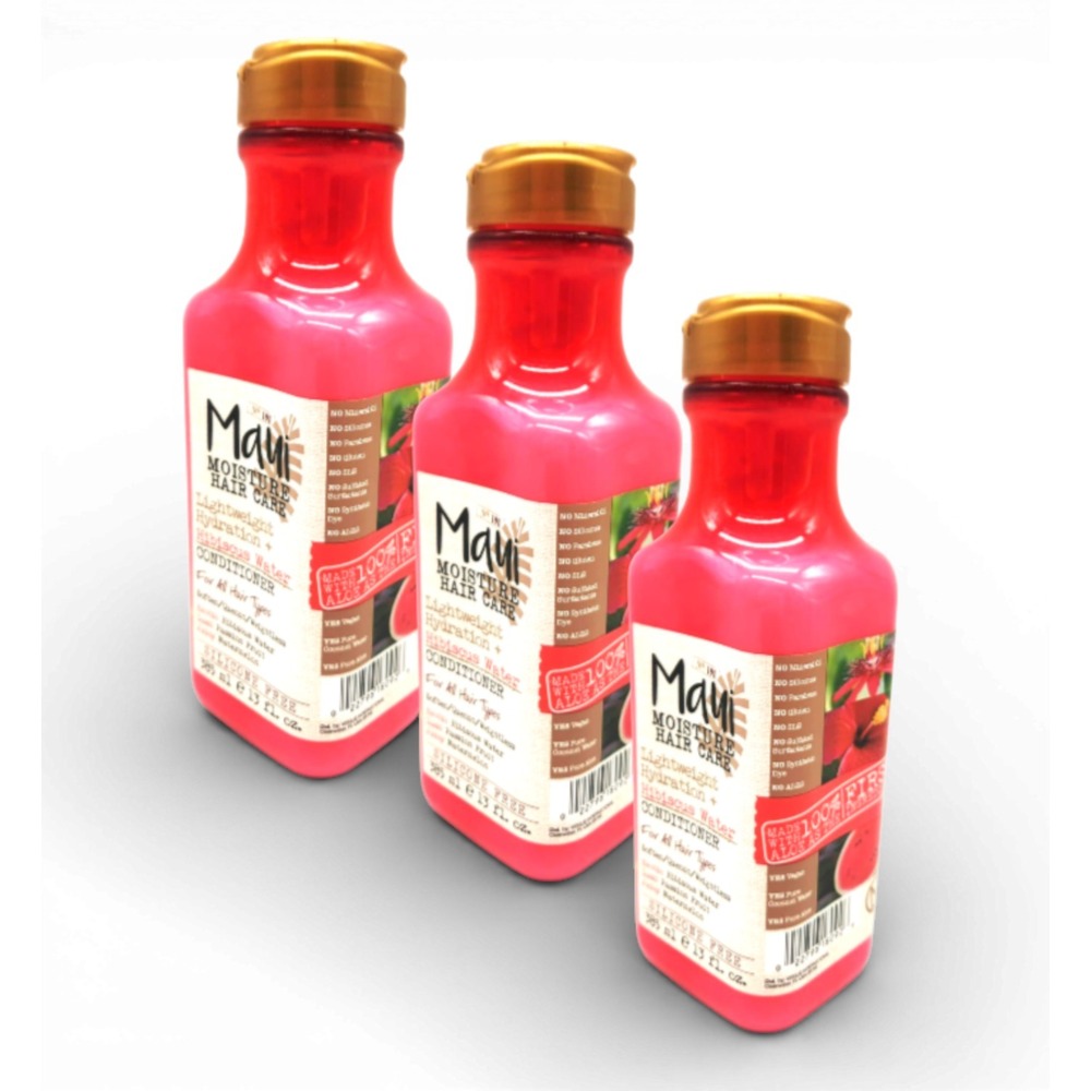 Maui Moisture 13‎ oz Lightweight Hydration Conditioner Hibiscus Water 3-Pack